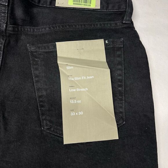 Everlane The Organic Cotton Slim Fit Jean Black Mens Size 33 x 30 NWT - Picture 12 of 12